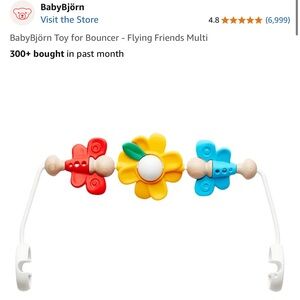 Vibrant Activity Toy Bar with Red, Yellow, and Blue Toys